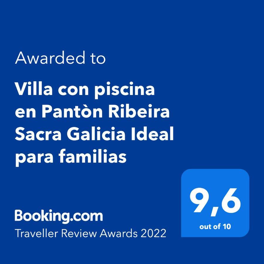 Villa Con Piscina En Panton Ribeira Sacra Galicia Ideal Para Familias ภายนอก รูปภาพ